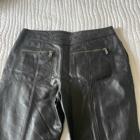 Genuine Harley-Davidson Leather Riding Pants - Picture 3 of 8